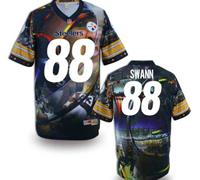 Pittsburgh Steelers #88 SWANN Men's Stitched NFL Elite Fanatical Version Jersey (2)