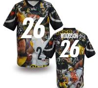 Pittsburgh Steelers #26 WOODSON Men's Stitched NFL Elite Fanatical Version Jersey (7)