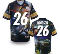 Pittsburgh Steelers #26 WOODSON Men's Stitched NFL Elite Fanatical Version Jersey (2)