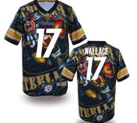 Pittsburgh Steelers #17 WALLACE Men's Stitched NFL Elite Fanatical Version Jersey (1)