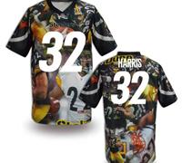 Pittsburgh Steelers #32 HARRIS Men's Stitched NFL Elite Fanatical Version Jersey (7)
