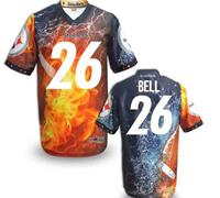 Pittsburgh Steelers #26 BELL Men's Stitched NFL Elite Fanatical Version Jersey (10)