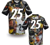 Pittsburgh Steelers #25 CLARK Men's Stitched NFL Elite Fanatical Version Jersey (7)