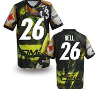 Pittsburgh Steelers #26 BELL Men's Stitched NFL Elite Fanatical Version Jersey (6)