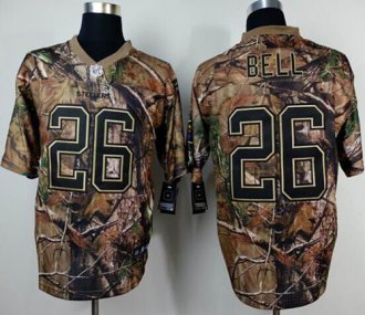 Nike Pittsburgh Steelers #26 Le'Veon Bell Camo Realtree NFL Elite Jersey