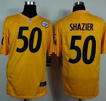 NEW Pittsburgh Steelers #50 Ryan Shazier Gold NFL Game Jersey