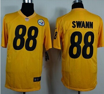 Nike Pittsburgh Steelers #88 Lynn Swann Gold NFL Game Jersey