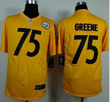 NEW Pittsburgh Steelers #75 Joe Greene Gold NFL Game Jersey