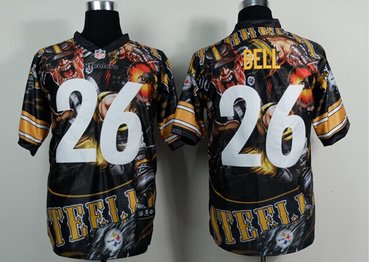 Pittsburgh Steelers #26 Le'Veon Bell fashion NFL Elite Fanatical Version Jersey