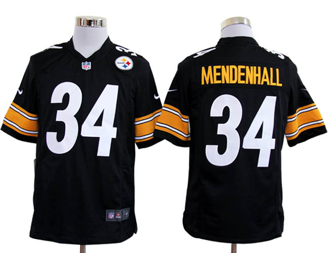 2012 nfl pittsburgh steelers #34 mendenhall black game jerseys