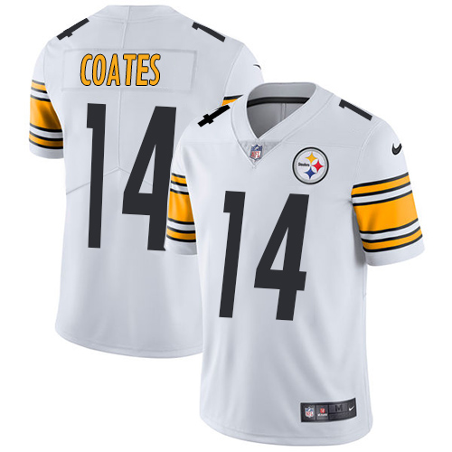 Nike Steelers #14 Sammie Coates White Men's Stitched NFL Vapor Untouchable Limited Jersey