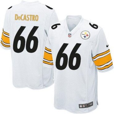 2012 NEW NFL Pittsburgh Steelers 66 David DeCastro White Jerseys(Elite)