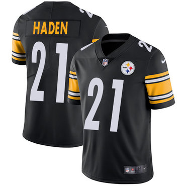 Men Nike Pittsburgh Steelers #21 Joe Haden Black Team Color Vapor Untouchable Limited Player NFL Jersey