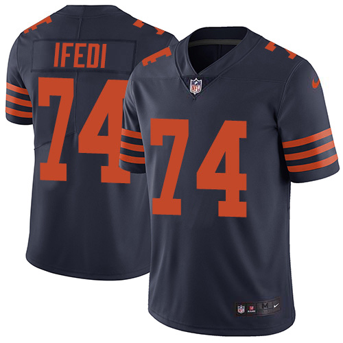 Nike Bears #74 Germain Ifedi Navy Blue Alternate Men's Stitched NFL Vapor Untouchable Limited Jersey