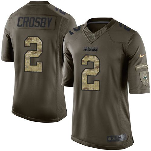 Nike Packers #2 Mason Crosby Green Men's Stitched NFL Limited jerseys