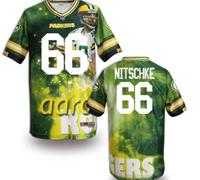 Green Bay Packers #66 NITSCHKE Men's Stitched NFL Elite Fanatical Version Jersey (3)
