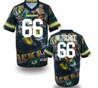 Green Bay Packers #66 NITSCHKE Men's Stitched NFL Elite Fanatical Version Jersey (1)