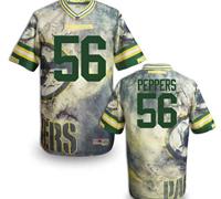 Green Bay Packers #56 PEPPERS Men's Stitched NFL Elite Fanatical Version Jersey (7)