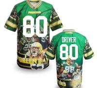 Green Bay Packers #80 DRIVER Men's Stitched NFL Elite Fanatical Version Jersey (8)