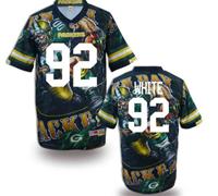 Green Bay Packers #92 WHITE Men's Stitched NFL Elite Fanatical Version Jersey (1)