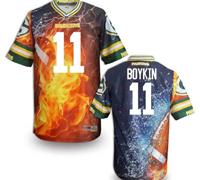 Green Bay Packers #11 BOYKIN Men's Stitched NFL Elite Fanatical Version Jersey (4)