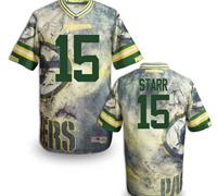 Green Bay Packers #15 STARR Men's Stitched NFL Elite Fanatical Version Jersey (7)
