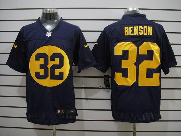 2012 NEW NFL Green Bay Packers 32 Cedric Benson Blue Jerseys (Elite)