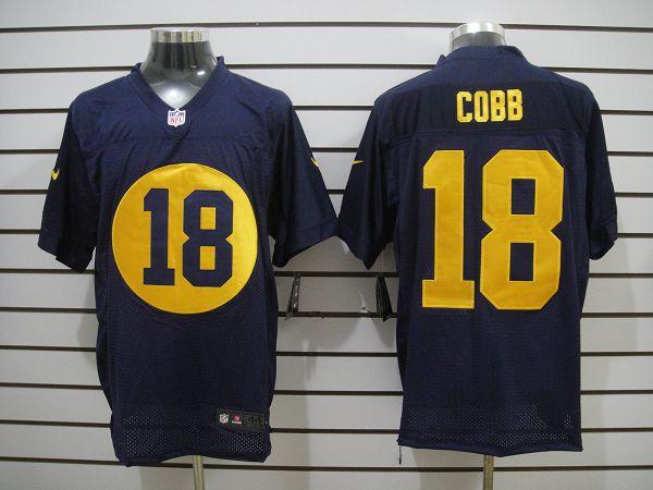 2012 NEW NFL Green Bay Packers 18 Randall Cobb Blue Jerseys (Elite)
