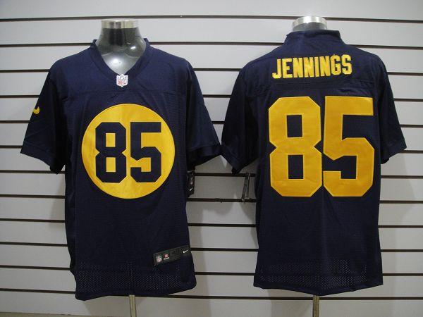 2012 NEW NFL Green Bay Packers 85 Greg Jennings Blue Jerseys (Elite)