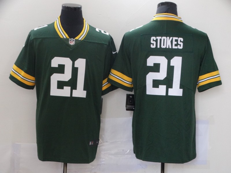 Men's Nike Green Bay Packers #21 Eric Stokes Green 2021 Vapor Untouchable Stitched Jersey