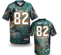 Miami Dolphins #82 HARTLINE Men's Stitched NFL Elite Fanatical Version Jersey (3)