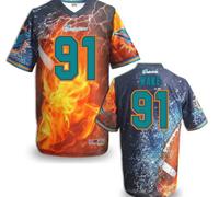 Miami Dolphins #91 WAKE Men's Stitched NFL Elite Fanatical Version Jersey (9)