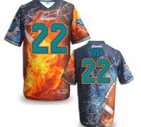 Miami Dolphins #22 BUSH Men's Stitched NFL Elite Fanatical Version Jersey (1)