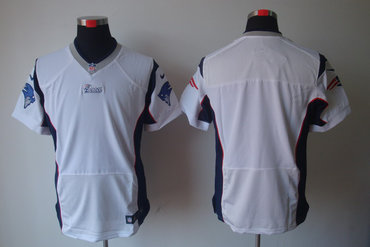 2012 NEW NFL New England Patriots White Color Blank Jerseys(Elite)
