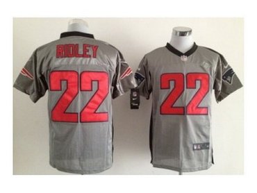 NEW nfl jerseys new england patriots #22 stevan ridley grey(Elite shadow)