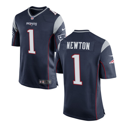 Nike Men's New England Patriots #1 Cam Newton Vapor Limited Navy Jersey
