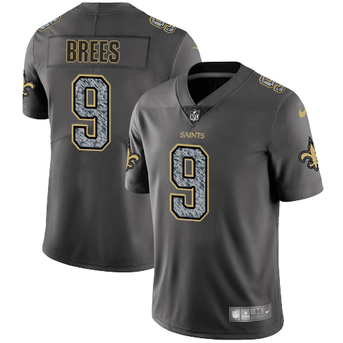 Nike Saints #9 Drew Brees Gray Static Men's NFL Vapor Untouchable Game Jersey