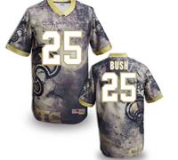 New Orleans Saints 25# Reggie Bush Stitched NFL Elite Fanatical Version Jersey (7) - 副本