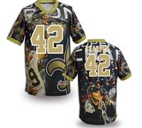 New Orleans Saints #42 Darren Sharper Stitched NFL Elite Fanatical Version Jersey (3)