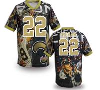 New Orleans Saints #22 Mark Ingram Stitched NFL Elite Fanatical Version Jersey (3)