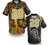 New Orleans Saints #29 ivory Stitched NFL Elite Fanatical Version Jersey (4)