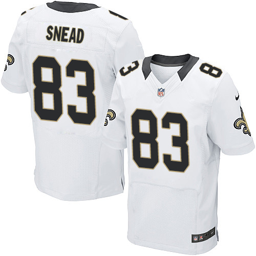 Men's Nike New Orleans Saints #83 Willie Snead White NFL Elite Jersey
