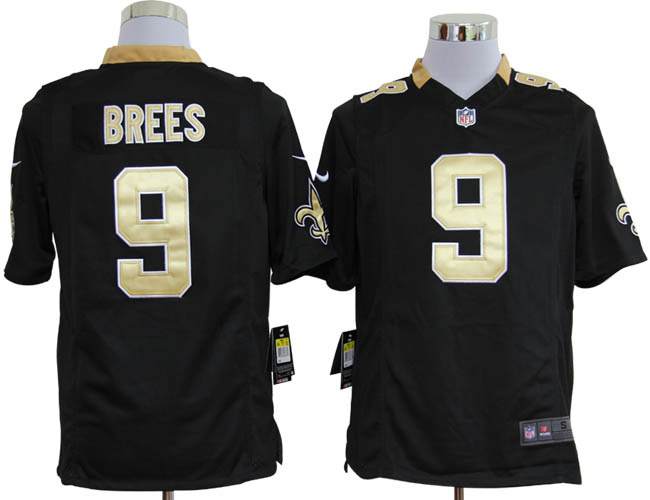 2012 nfl new orleans saints 9 drew brees game black jerseys