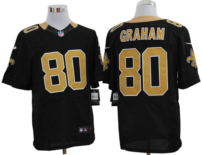 nfl new orleans saints #80 graham black elite jerseys