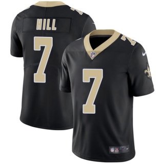 Men's New Orleans Saints #7 Taysom Hill Nike Vapor Untouchable Limited Black Jersey
