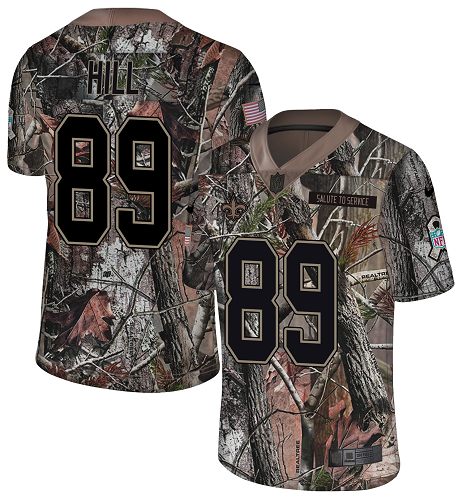 Nike Saints #89 Josh Hill Camo Men's Stitched NFL Limited Rush Realtree Jersey