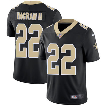 Nike Saints #22 Mark Ingram II Black Team Color Stitched NFL Vapor Untouchable Limited Jersey