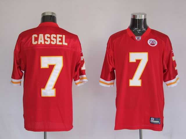 nsas city chiefs 7 cassel red jersey
