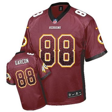 NEW Washington Redskins 88 Pierre Garcon Burgundy Red Team Color Stitched NFL Elite Drift Fashion Jersey