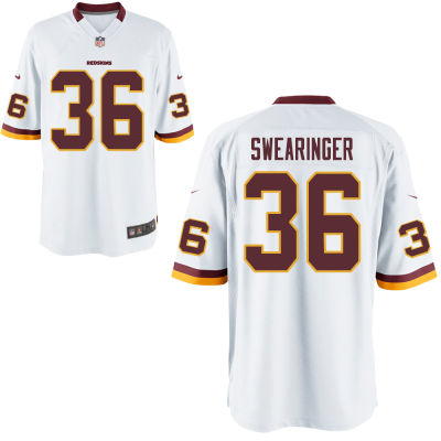 Men's Washington Redskins #36 D.J. Swearinger Burgundy White Stitched NFL Nike Elite Jersey